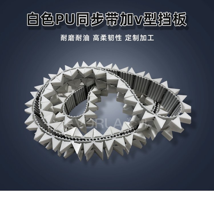 自動(dòng)化生產(chǎn)線優(yōu)選！PU 同步帶 V 型擋板，高效定位更可靠